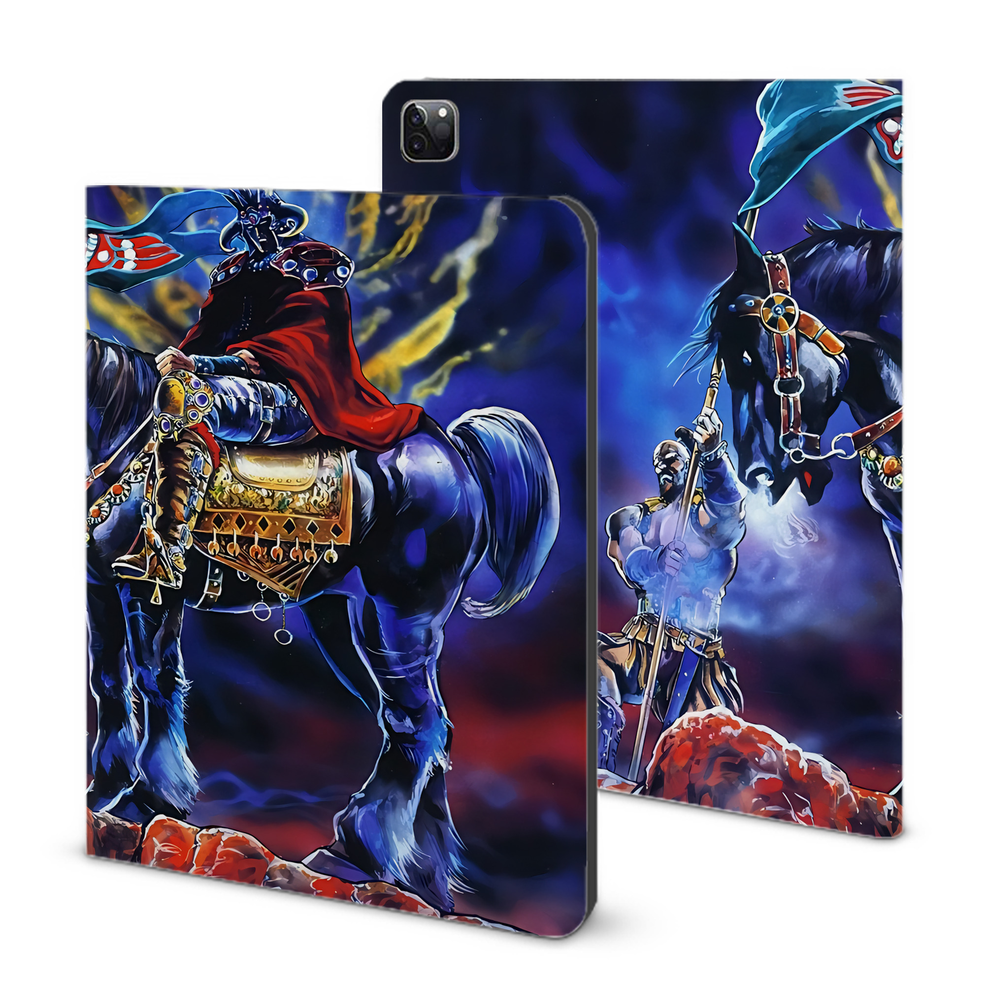 （画像用） 北斗の拳 Fist of the North Star IPad ケース ブック型 PUレザー TPU 耐衝撃 軽量 薄型 ペン収納なし 全面保護 IPad 各モデル対応